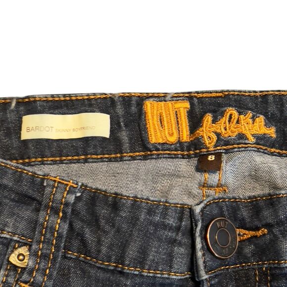 Kut from the Kloth Bardot Skinny Boyfriend crop Jeans Women's Size 8 - Picture 4 of 10
